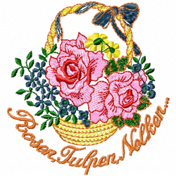 Vase For Flowers Embroidery Design 10